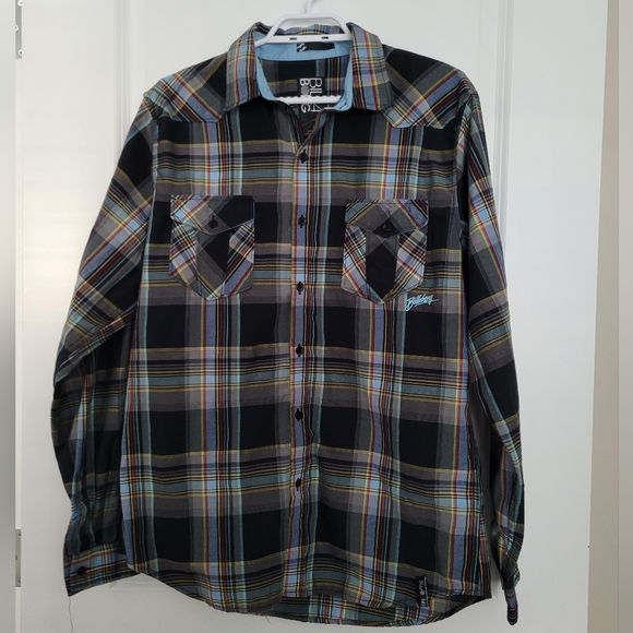Billabong Other - Men's Billabong Plaid Long Sleeves size Large